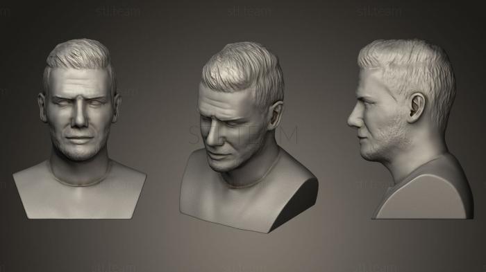 3D модель Голова Дэвида Бекхэма (STL)